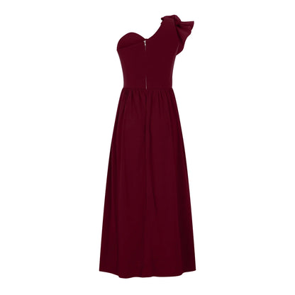 Summer Dresses for Women Clearance, Sleeveless Sloping Shoulder Sexy Long Party Club Dresses, Sizes S-2XL